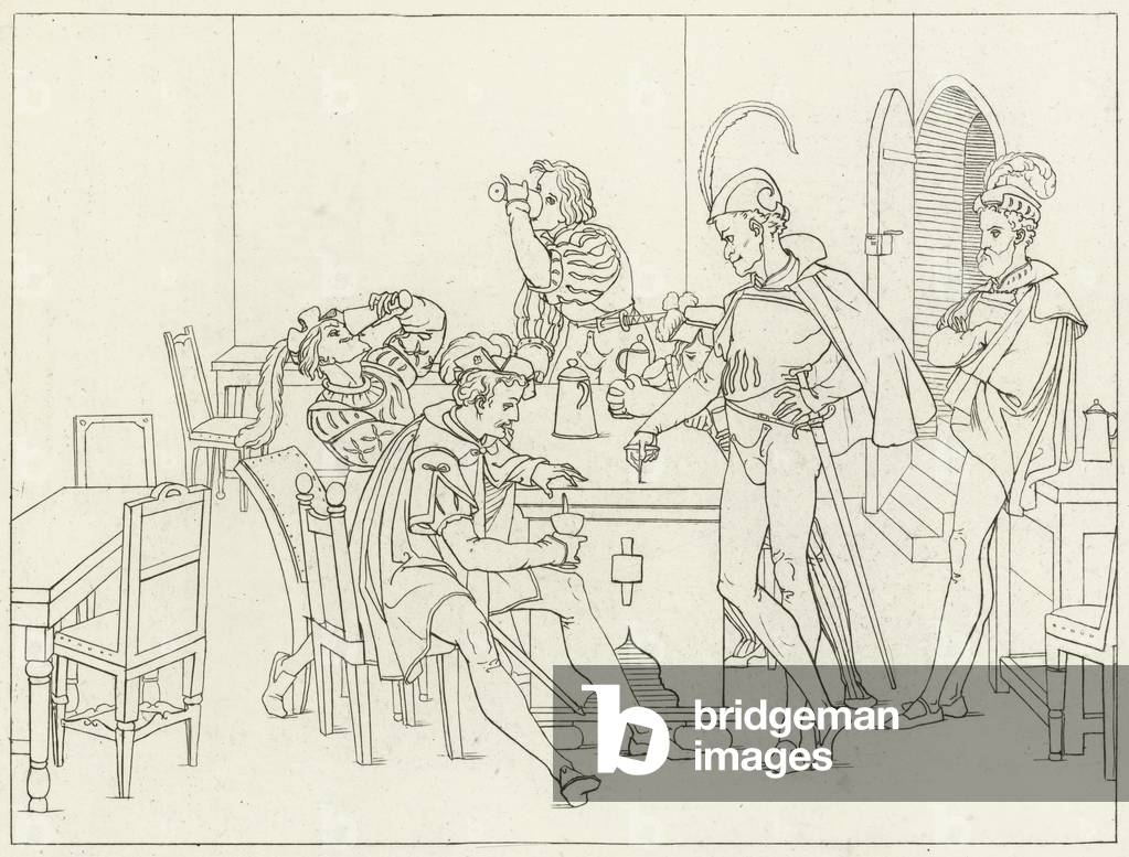 Illustration for Goethe's Faust (engraving)