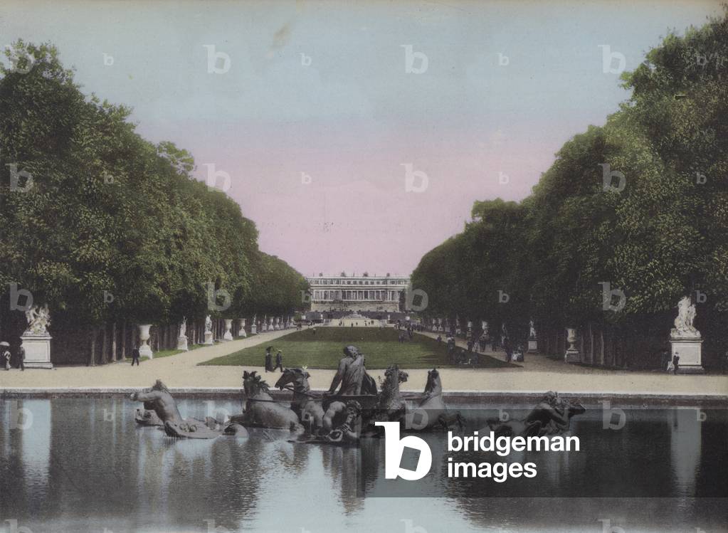 Bassin d'Apollon et Tapis vert, Basin of Apollo and Greensward (coloured photo)