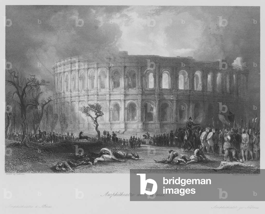 Amphitheatre at Nismes (engraving)