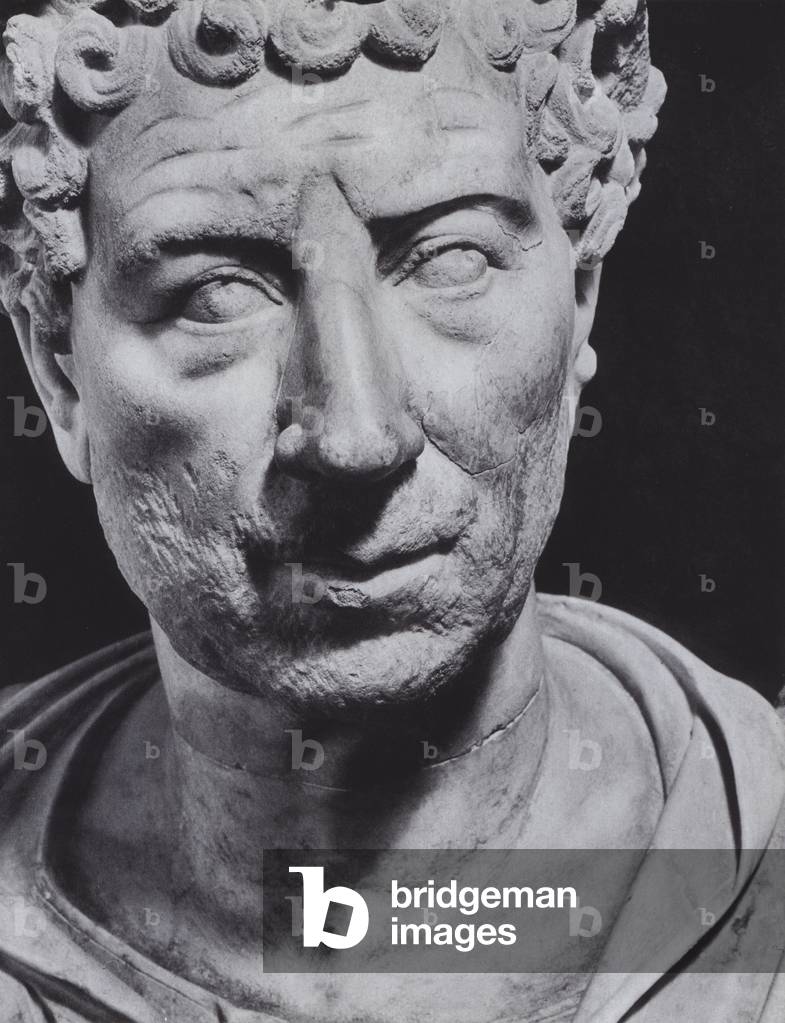 Roman Portraits: Male Portrait (b/w photo)