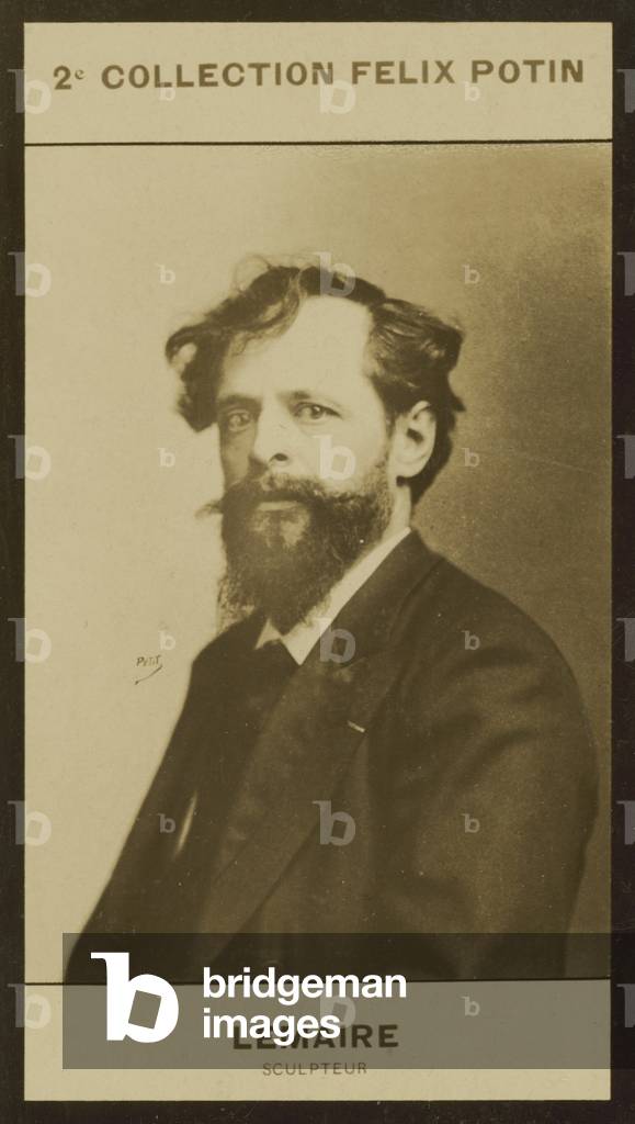 Hector Lemaire, Sculpteur, 1846 (b/w photo)