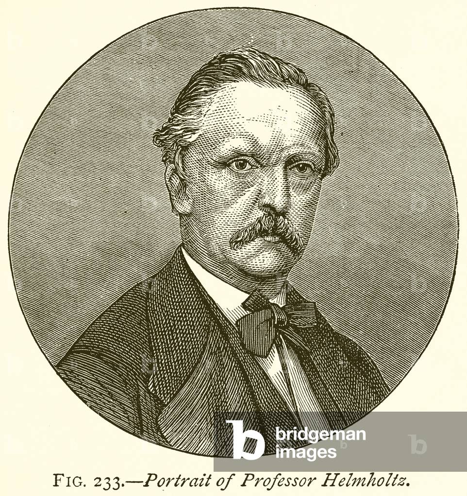 Portrait of Professor Helmholtz (engraving)
