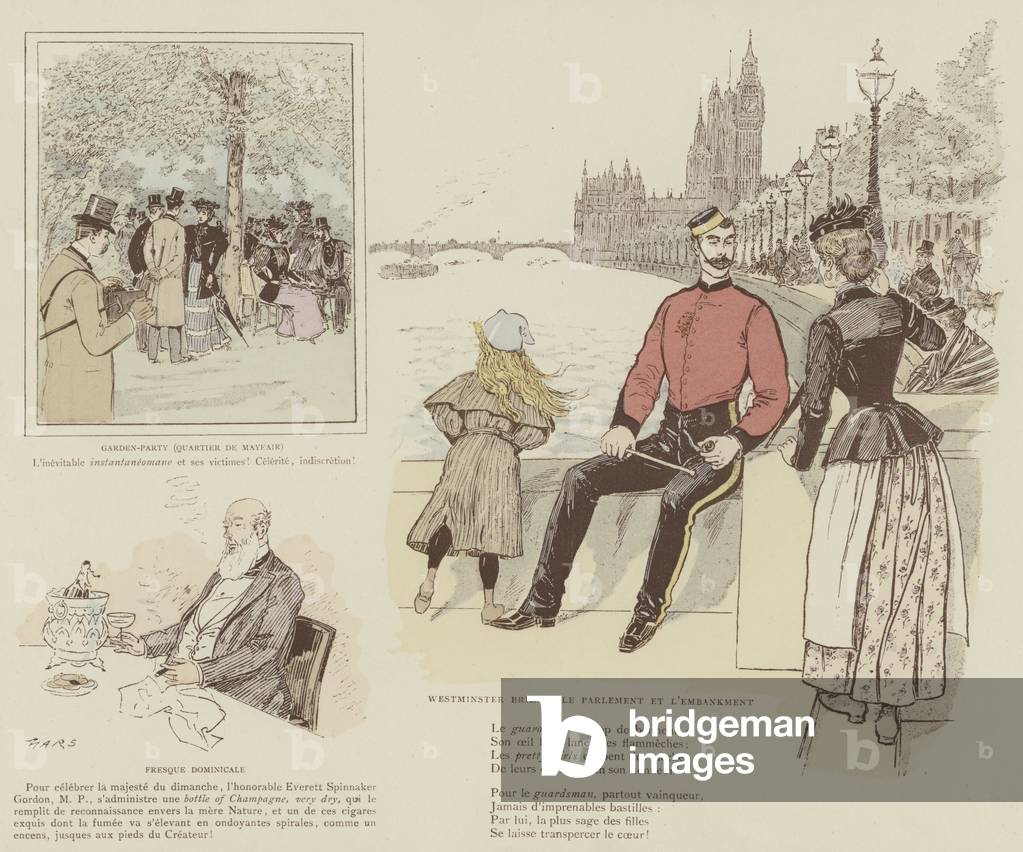 Illustration for La Vie De Londres by Mars (colour litho)
