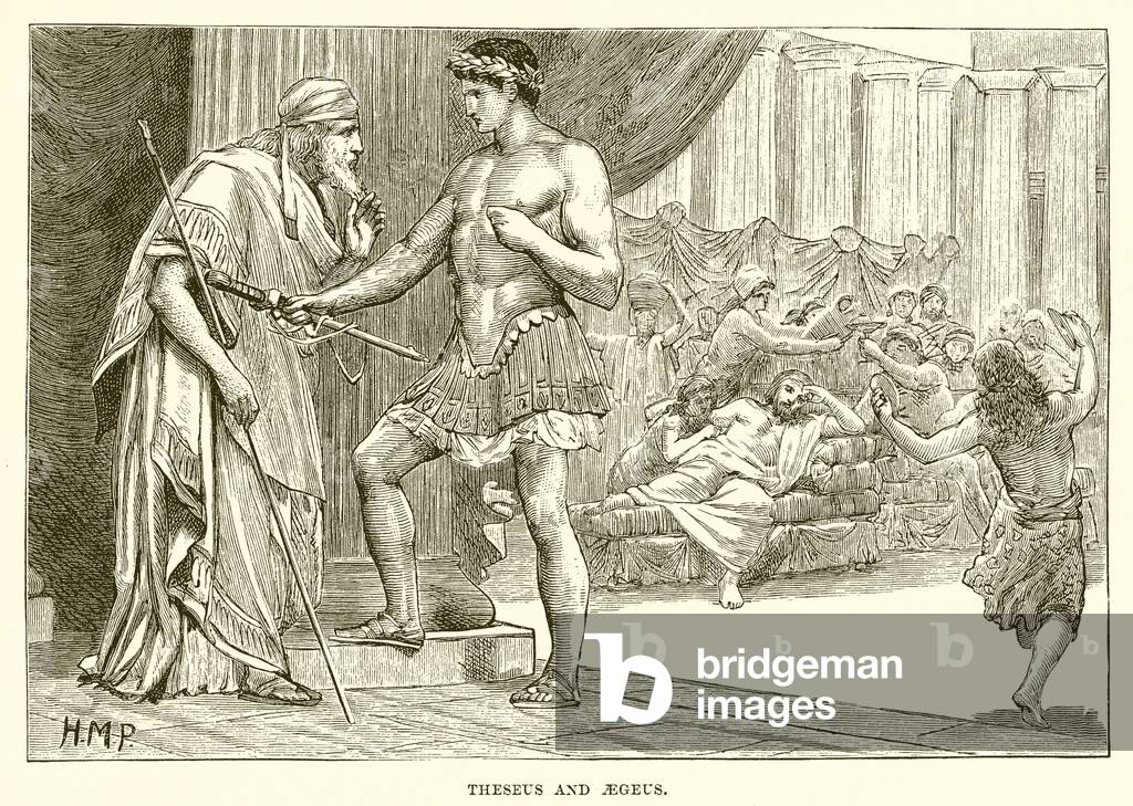 Theseus and Aegeus (engraving)