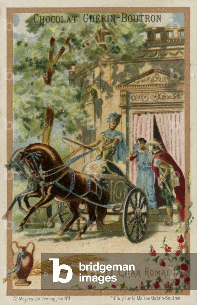 Roman chariot (chromolitho)