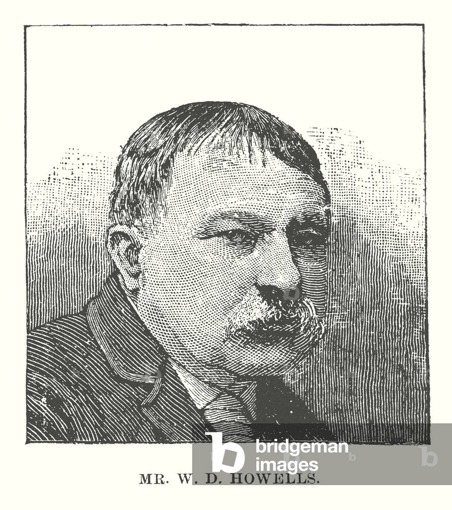 Mr W D Howells, portrait (engraving)
