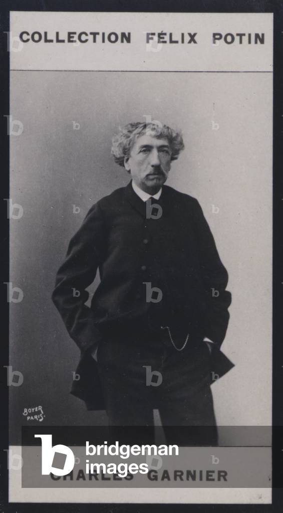 Charles Garnier, 19th century (b/w photo)