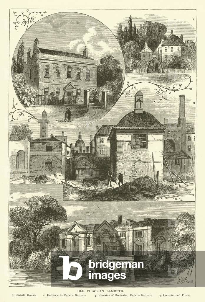 Old views in Lambeth (engraving)