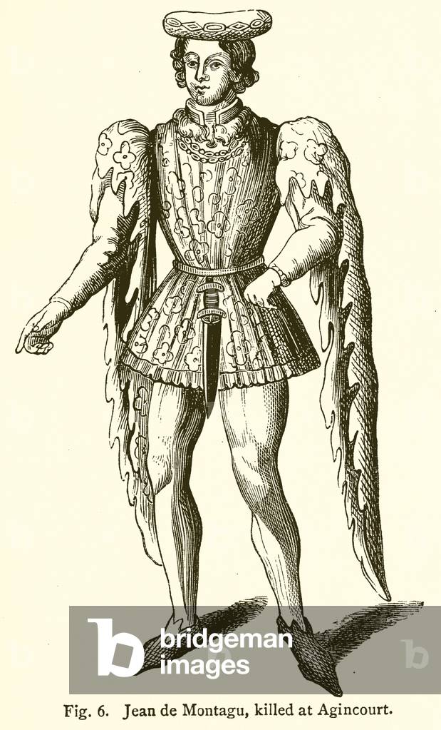Jean de Montagu, Killed at Agincourt (engraving)