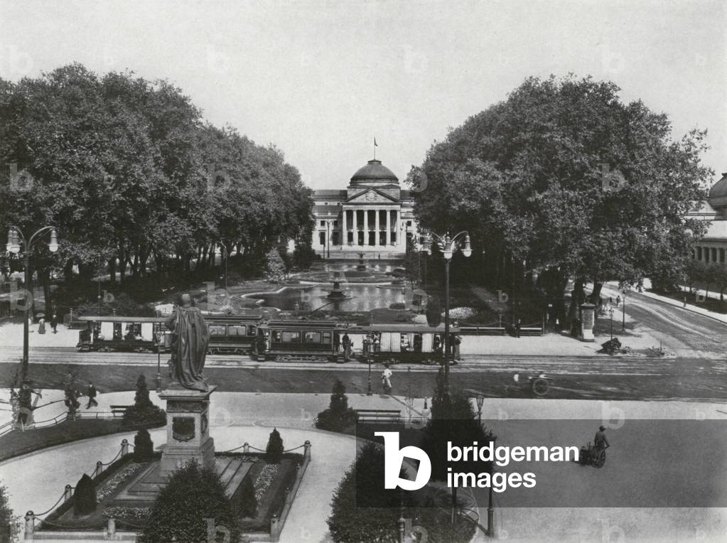 Wiesbaden, Neues Kurhaus (b/w photo)