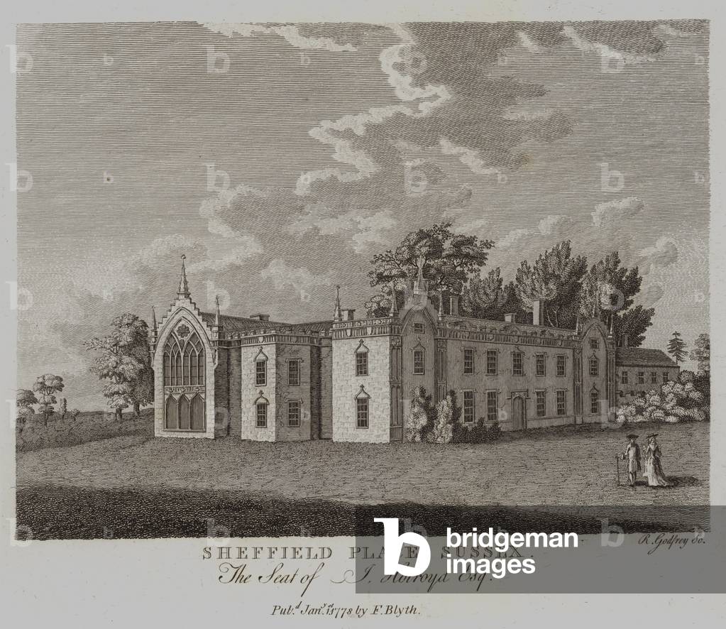 Sheffield Place Sussex, The Seat of J Holroyd Esquire (engraving)