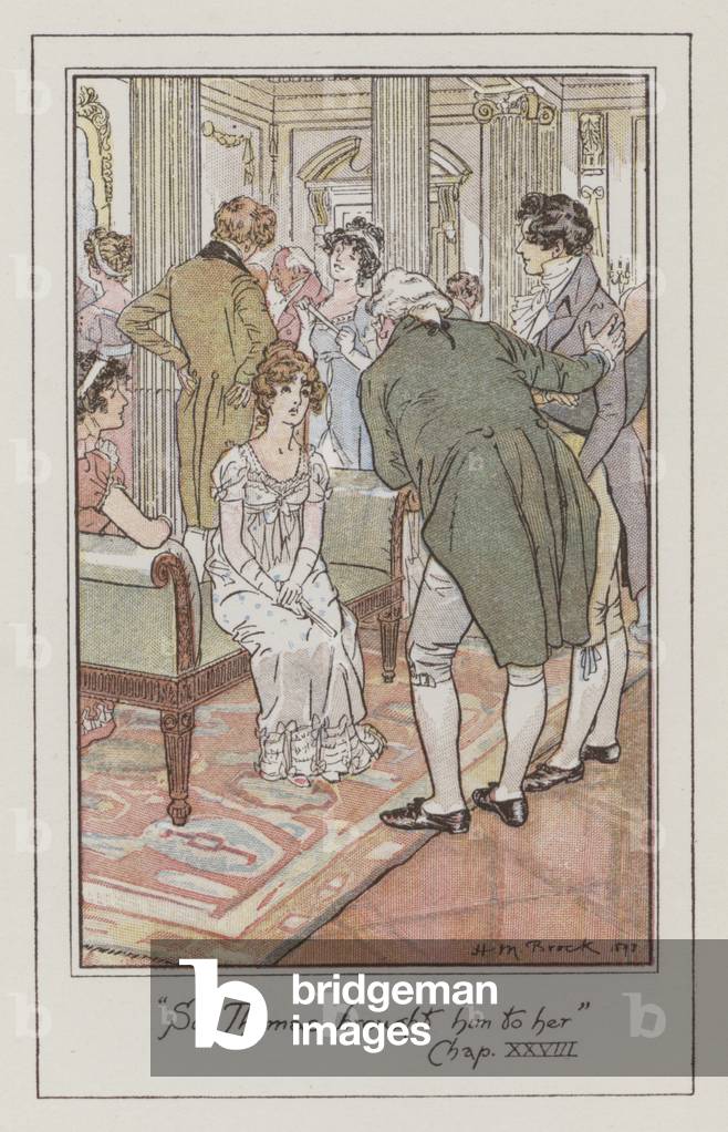 Illustration for Mansfield Park (colour litho)