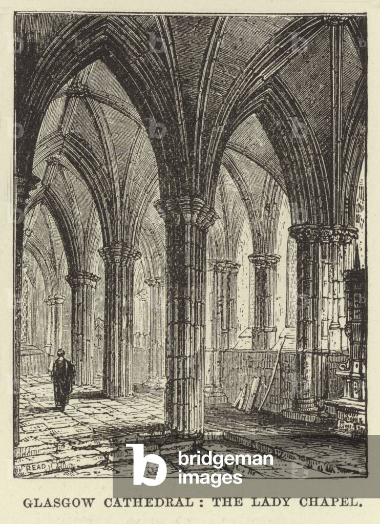 Glasgow Cathedral, the Lady Chapel (engraving)