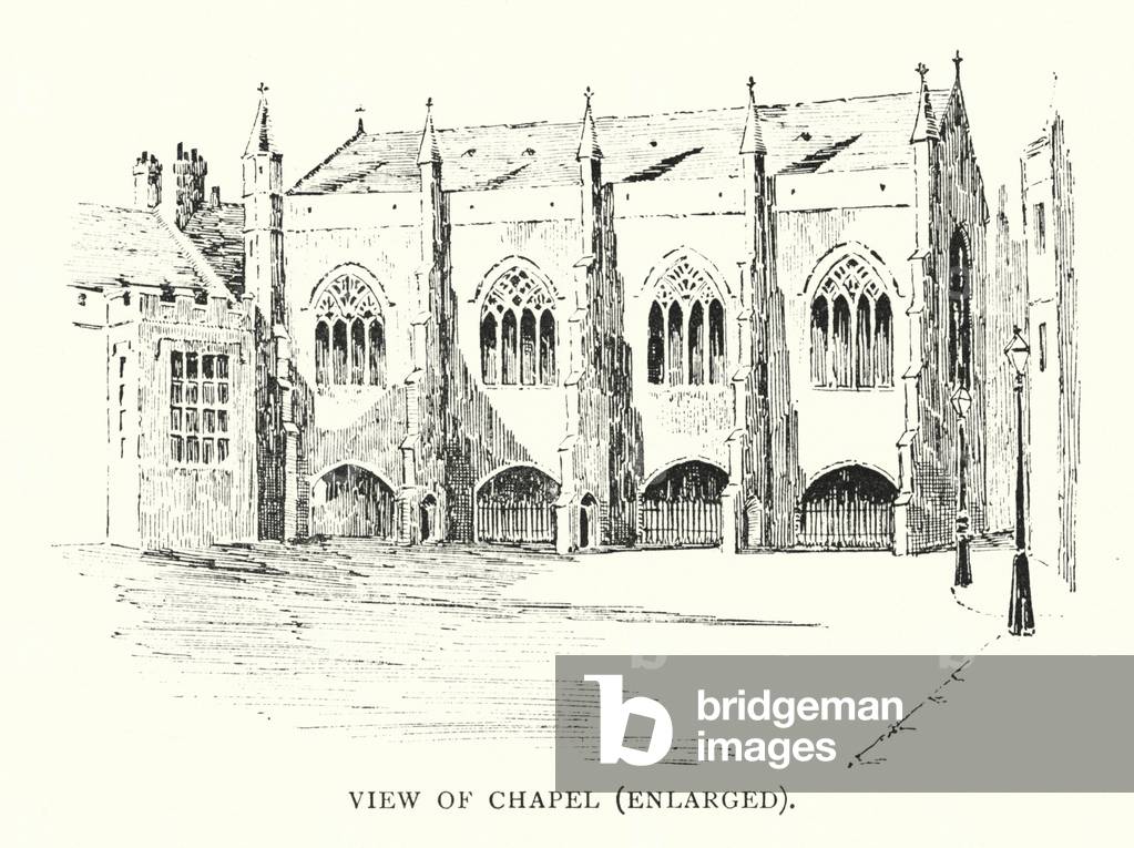 View of Chapel, enlarged (litho)