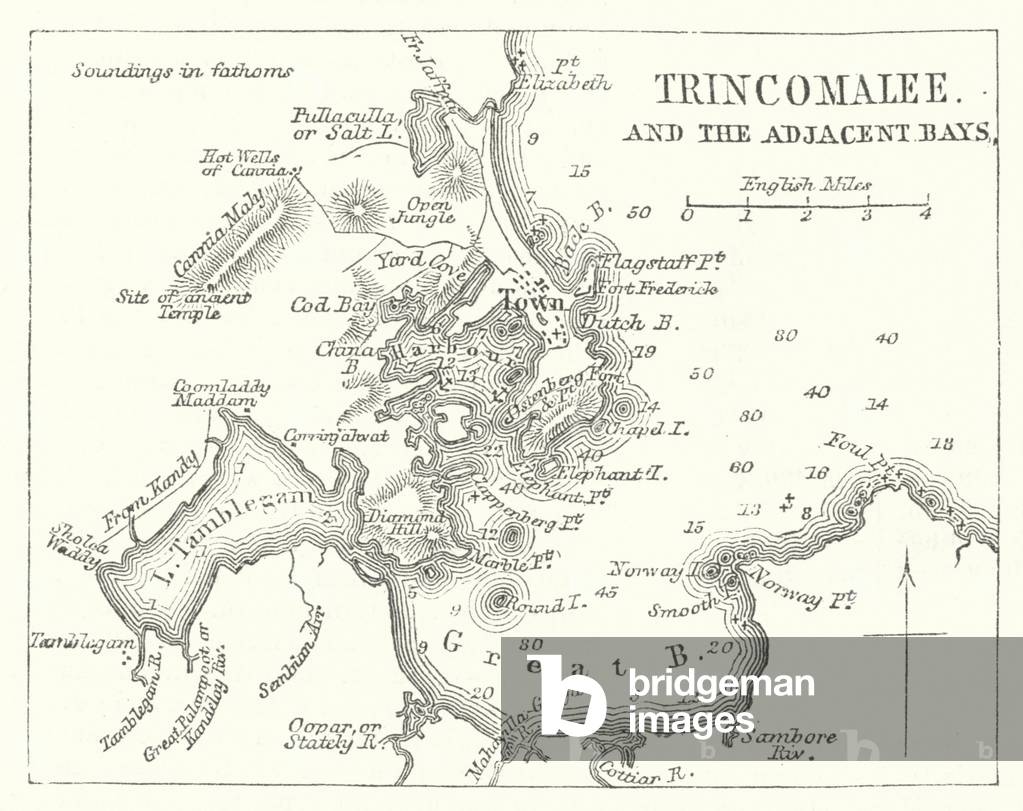 Trincomalee and the Adjacent Bays (engraving)
