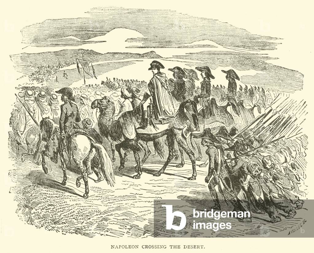 Napoleon crossing the Desert (engraving)