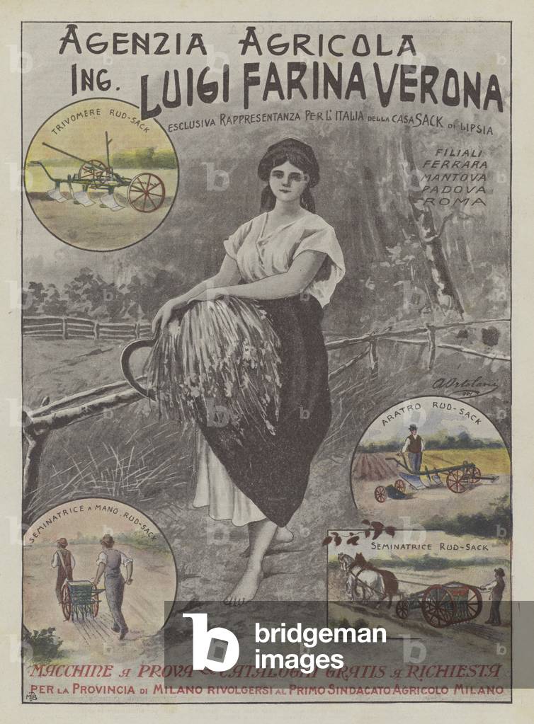 Ing Luigi Farina Verona (colour litho)