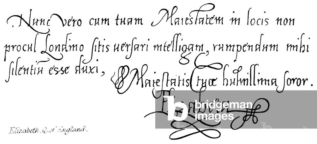 Elizabeth, Q of England (engraving)