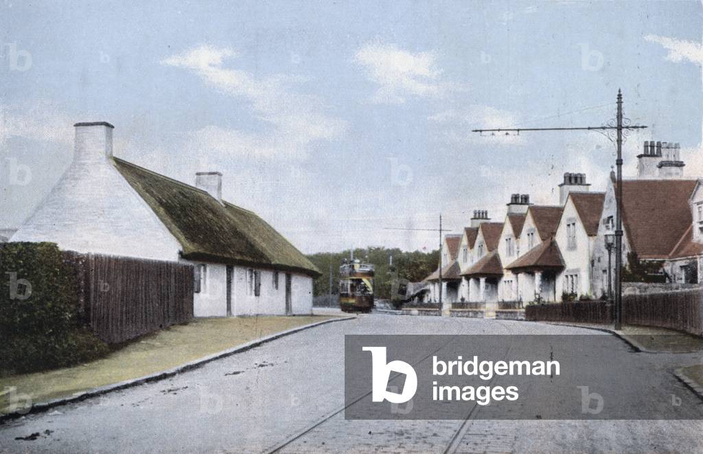 Ayr, Burns' Cottage and Alloway Village (colour photo)