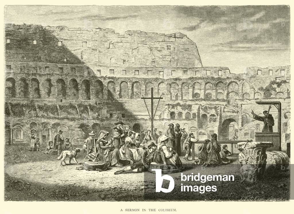 A Sermon in the Coliseum (engraving)