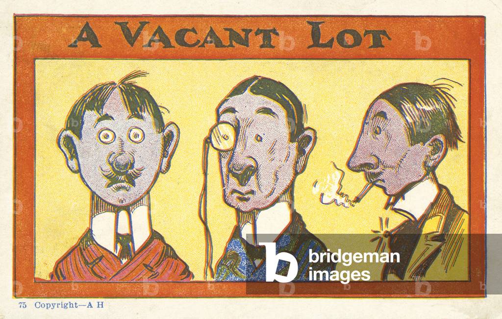 A vacant lot (colour litho)