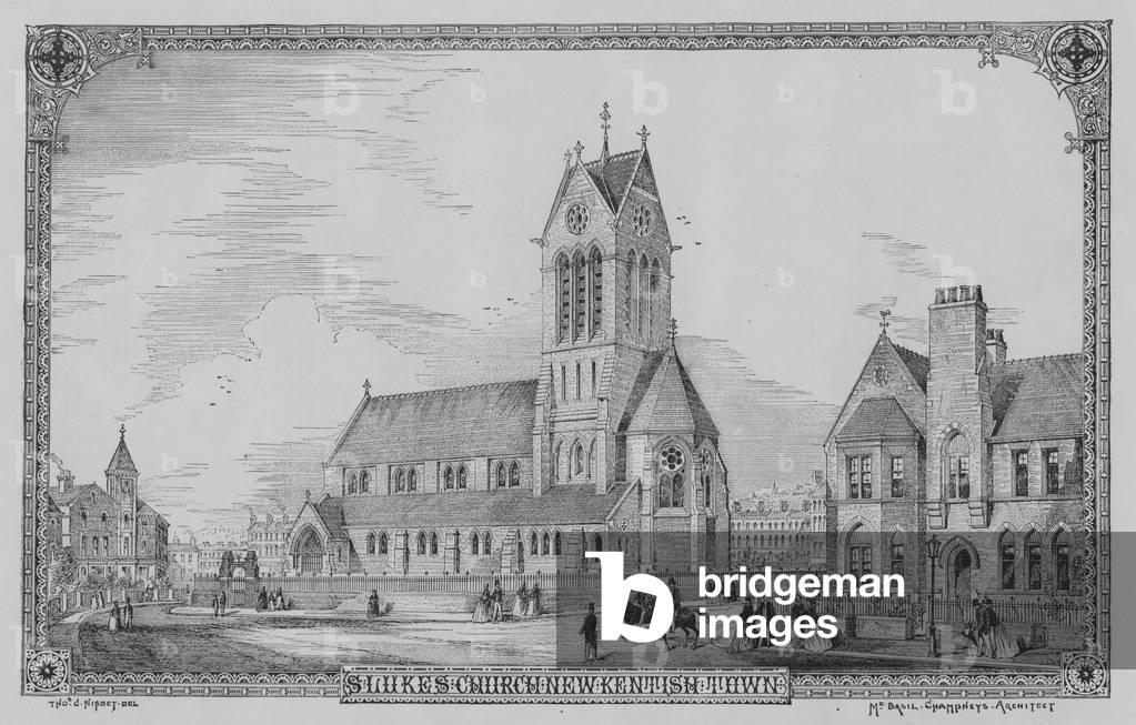 St Luke's Church, New Kentish Town (engraving)