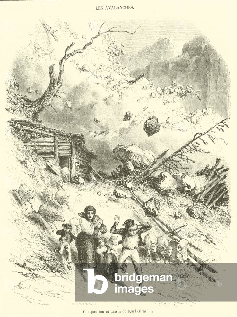 Les Avalanches (engraving)