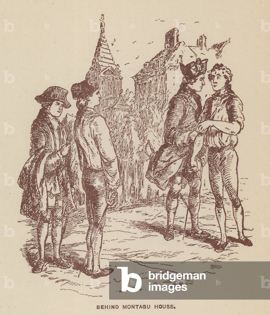 Illustration for The Virginians by Thackeray (litho)