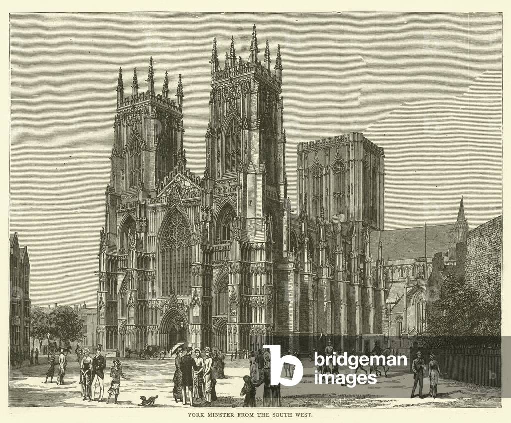 York Minster from the South West (engraving)