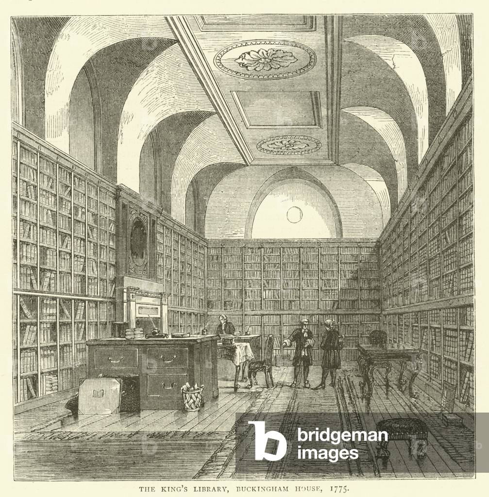 The King's Library, Buckingham House, 1775 (engraving)