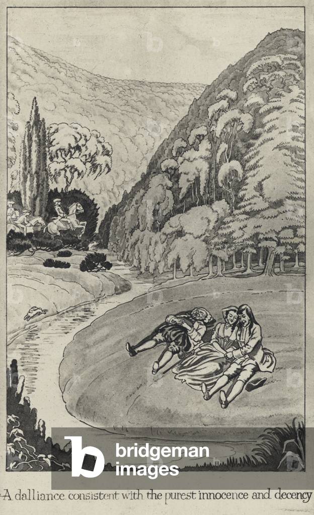 Illustration for Joseph Andrews by Henry Fielding (litho)