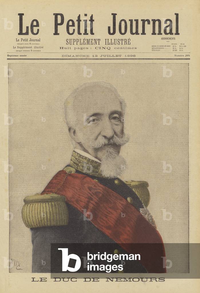 The Duke of Nemours (colour litho)
