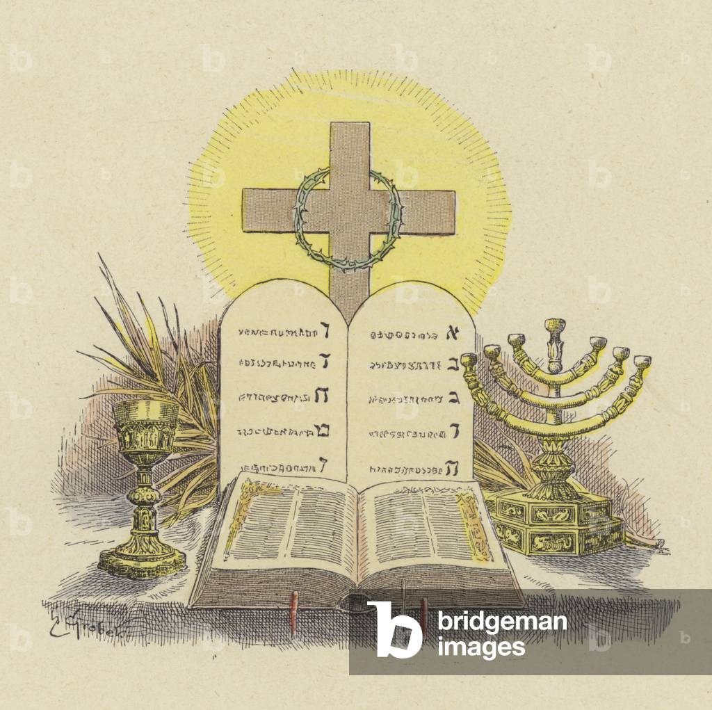 Christianity (colour litho)