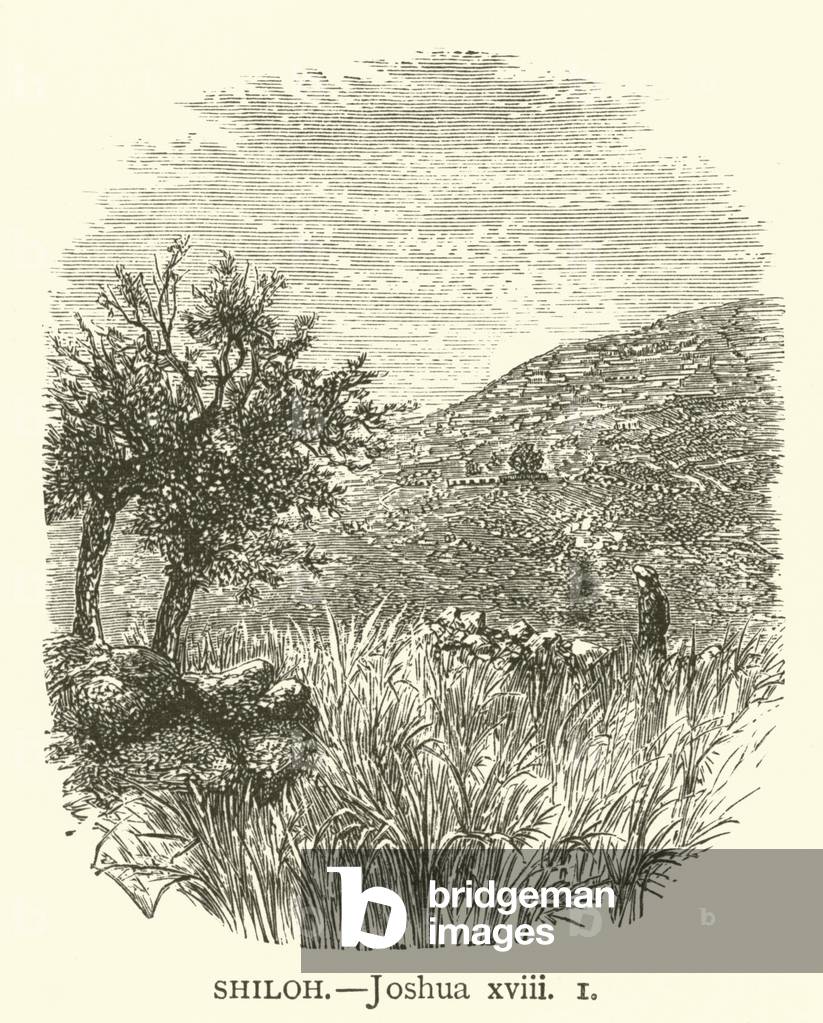 Shiloh, Joshua, xviii, 1 (engraving)
