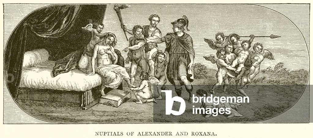 Nuptials of Alexander and Roxana (engraving)
