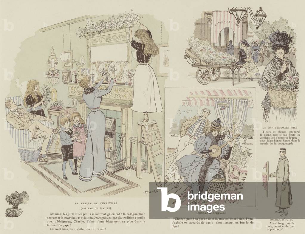 Illustration for La Vie De Londres by Mars (colour litho)