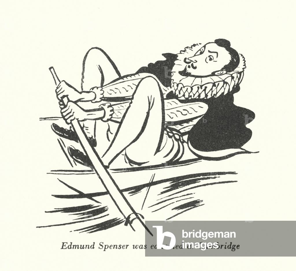 Edmund Spenser was educated at Cambridge (litho)