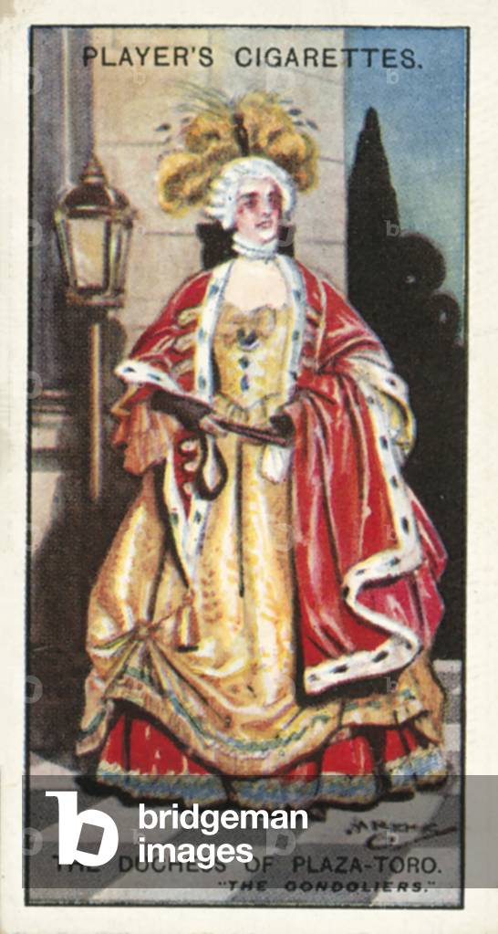 Gilbert and Sullivan, The Duchess of Plaza-Toro, The Gondoliers (colour litho)