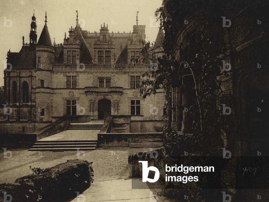 Chateau de Chenonceaux (b/w photo)