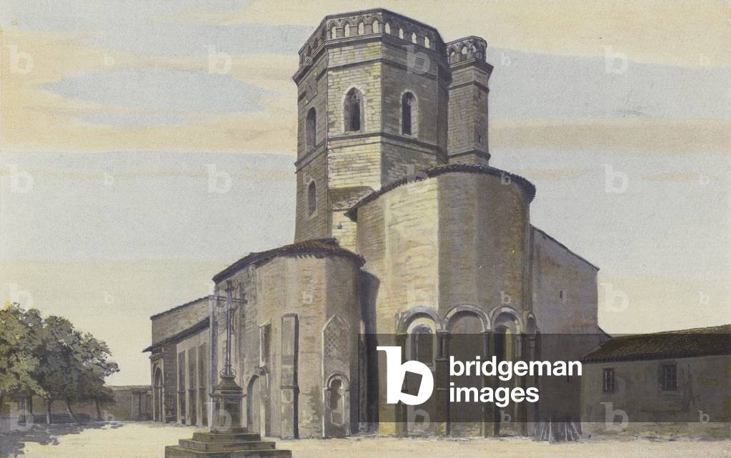 Maubourguet, Eglise, Ensemble S E (colour photo)