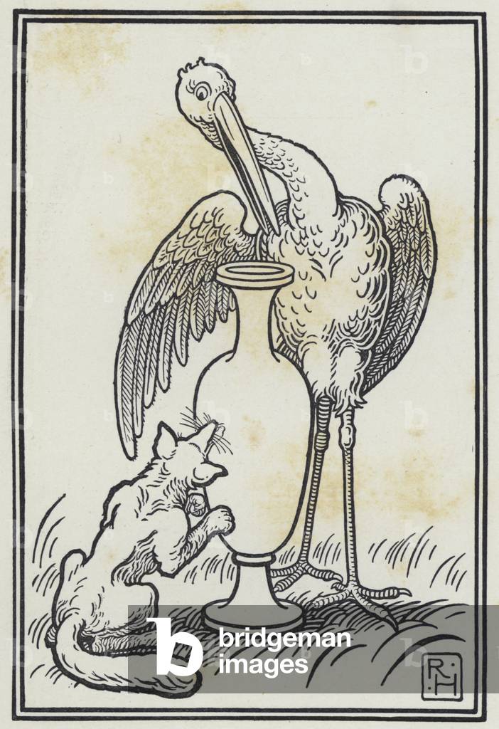 The Fox And The Stork (engraving)