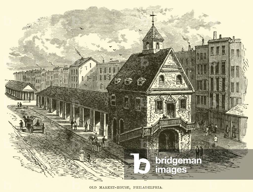 Old Market-house, Philadelphia (engraving)