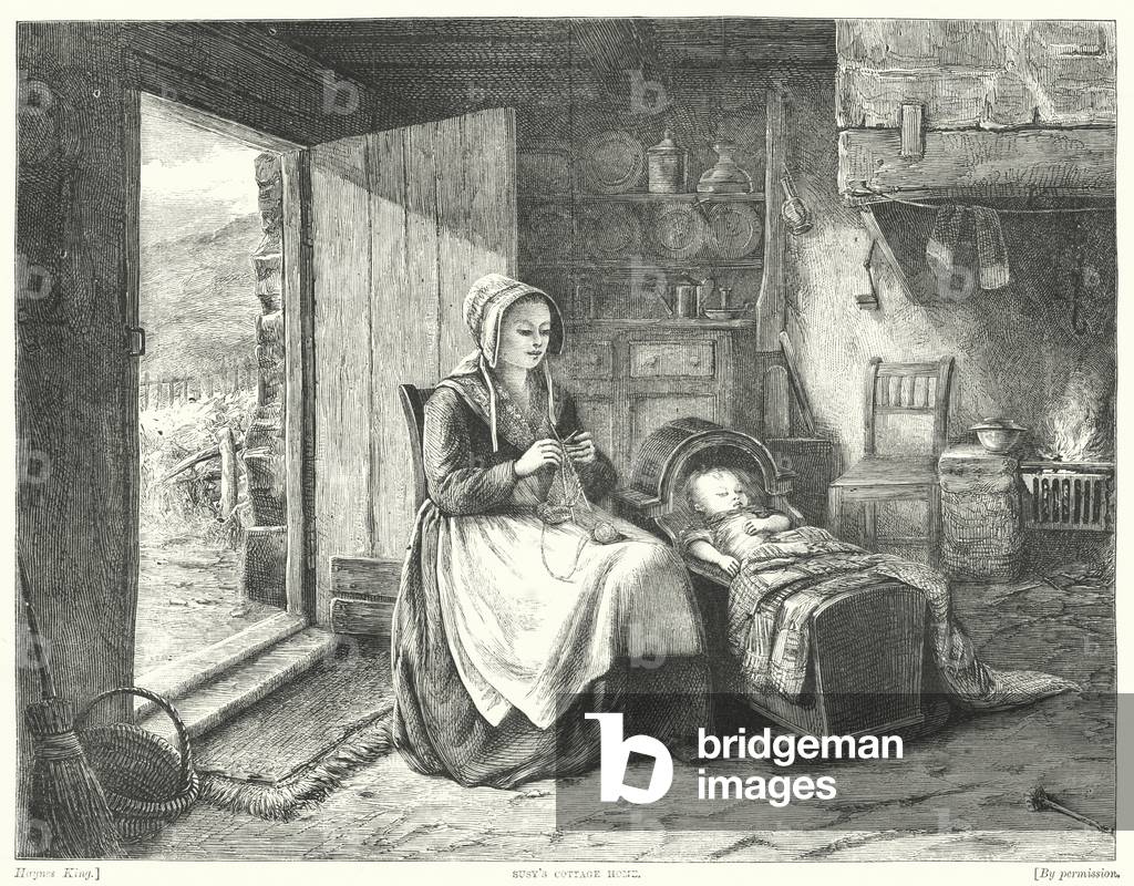 Susy's Cottage Home (engraving)