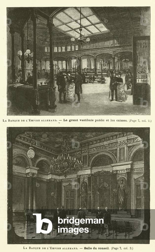 La Banque De L'Empire Allemand (engraving)