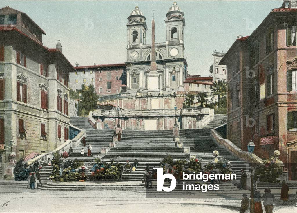 Rome, The Spanish Steps (colour photo)