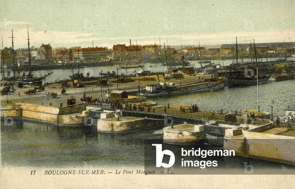 Le Pont Marguet, Boulogne-sur-Mer (colour photo)