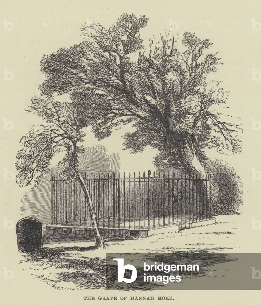 The grave of Hannah More (engraving)