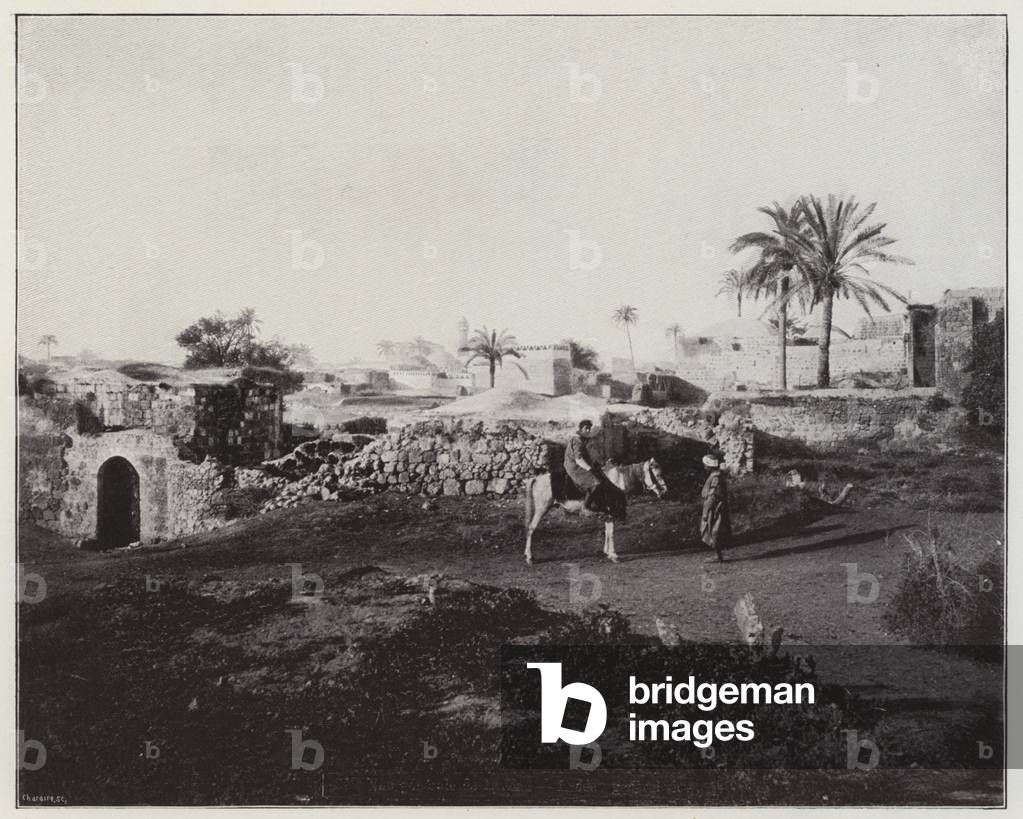Lydda, Panoramic view (b/w photo)