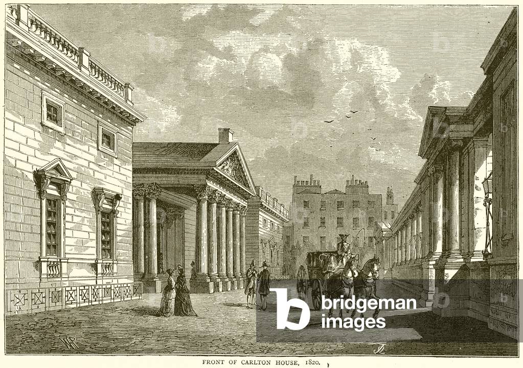 Front of Carlton House, 1820 (engraving)