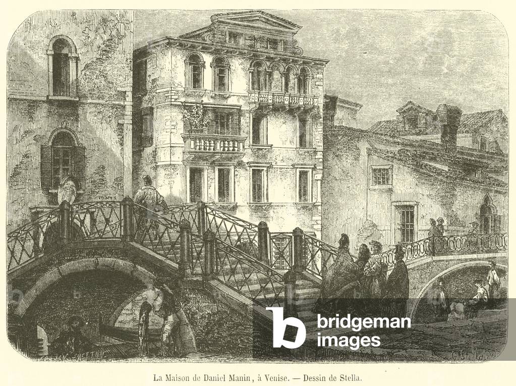 La Maison de Daniel Manin, a Venise (engraving)